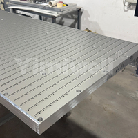 Mesa de Vacío para Cartón Corrugado, Plataforma de Presión Negativa con Ranuras para Cinta Transportadora para Producción de Impresión Digital
