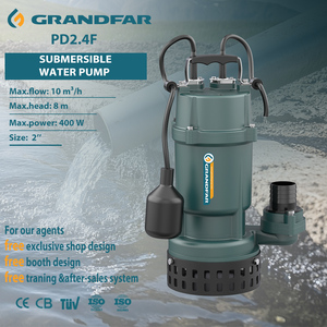Grandfar 220V 400W 0.53HP 2'' High Quality Cast Iron Impeller Copper Motor Clean Water Light Pollution <b>Submersible</b> <b>Pump</b> PD2.4F H - Product Image 1