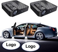 Lampe de bienvenue pour porte de voiture sans fil avec logo personnalisé Lampe de projection à LED pour accessoires de voiture décoratifs d'intérieur
