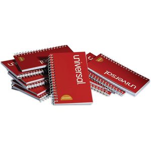 Universal Wirebound Memo <b>Book</b> Narrow Rule Orange Cover 50 5 X 3 Sheets 12/Pack Plastic Magnetic Loose <b>Leaf</b> for Office School Use - Product Image 3