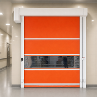 Porte rapide industrielle en PVC sur mesure, porte automatique à enroulement pour salle blanche et laboratoire