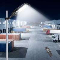 Lampadaire solaire intégré avec fonction de minuterie, éclairage programmé, logique d'éclairage programmé, gestion automatique de l'éclairage, lampes LED conviviales