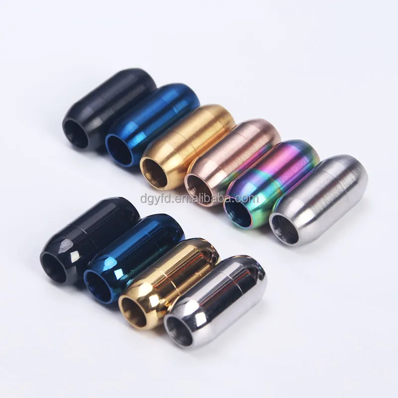 Jewelry Connector Stainless Steel Capsule Bracelet Clasp Factory Wholesale, Cord Rope Bracelet Making