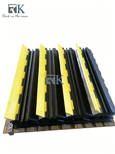 Protector de Cables de Goma para Tráfico, 2/3/4/5 Canales, Rampa para Incidencias Viales, Puente para Cables - Product Image 1