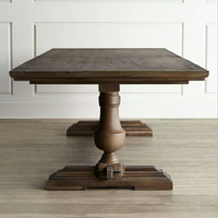 Table de salle à manger en bois de pin courbé Vintage, centre de campagne, vente en gros