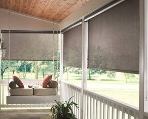 Pergola anti-moustique solaire d'extérieur, protection solaire en polyéthylène, stores roulants de fenêtre, manivelle sans fil, stores roulants - Product Image 2