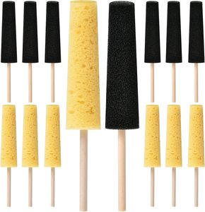 Herramientas de Cerámica para Modelar y Tallar, Palos de Cerámica Amarillos y Negros para Esculpir, con Esponja de PU para Recortar y Limpiar - Product Image 5