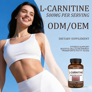 L-<span class=keywords><strong>Carnitina</strong></span> 500mg per Porzione Capsule Supporto Fitness per Adulti Aumenta l'Energia Cellulare Trasporta Acidi Grassi 60 Capsule/<span class=keywords><strong>Flacone</strong></span> - Product Image 2
