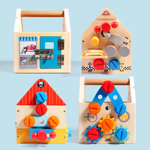 Juego de Juguetes de Construcción de Madera para Niños - Kit de Herramientas Educativas STEM para Juego de Imitación, Materiales Ecológicos, Habilidades Motoras Finas - Product Image 4