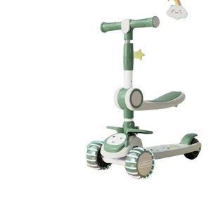 Trottinette pour enfants, trottinette et patins à roulettes trois-en-un, adaptée aux enfants de 1 à <span class=keywords><strong>3</strong></span>, 6 et 12 ans, peut être utilisée pour s'asseoir, rouler et patiner - Product Image 1