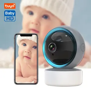 Mini babá eletrônica monitoramento de bebê, câmera inteligente, wi-fi