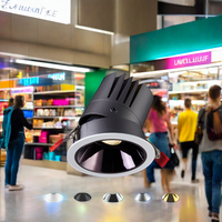 Spot LED encastré en aluminium haut de gamme, moderne, pour intérieur, bureau à domicile, usage commercial, 5W 7W 15W 20W, CRI 93 élevé