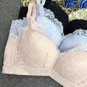 Couleur Pure Coton Nylon Coupe Mince Respirant Grande Taille Soutien-Gorge <span class=keywords><strong>J</strong></span> Cup Europe Femmes Push up Soutien-Gorge Plus La Taille - Product Image 2