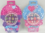 Uñas Postizas Tearial, 24 Piezas, Medianas, Forma Cuadrada Ovalada, Diseño de Estrella Acrílica, con Adhesivos para Dedos - Product Image 3