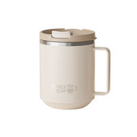 Tasse de voyage en acier inoxydable à double paroi isolée de haute qualité de 500ml Design classique avec couvercle personnalisé pour boire du café