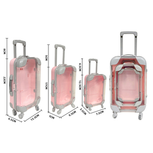 Mới Đến <span class=keywords><strong>2025</strong></span> Lông Mi Trang Điểm Container Bao Bì Dễ Thương Kẹo Rỗng Trường Hợp Mỹ Phẩm Mini Vali Nhựa Lưu Trữ Hộp Quà Tặng - Product Image 1