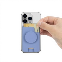Étui de téléphone en PU magnétique avec support intégré et porte-cartes, transparent, anti-chute, compatible avec 16 17 Pro Max