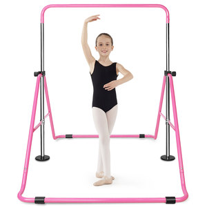 Gymnastic <strong>Bar</strong> Home Exercise Foldable Customised Dip Stand <strong>Parallel</strong> <strong>bar</strong> with Mat for Kids Ages 3-12 Home Gymnastic Center Use - Product Image 2