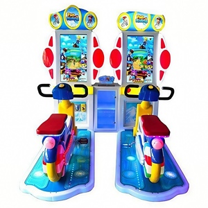 Simulateur de course 2 joueurs en fer et plastique, machine de jeu à monnayeur/billets avec tickets, jeu vidéo d'arcade, équipement de divertissement - Product Image 3