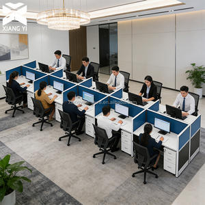 Moderne Bürotisch-Lösung mit Bürotrennwänden Professioneller Arbeitsplatz-Schreibtisch für Unternehmen Krankenhäuser Modularer Büroschreibtisch - Product Image 1