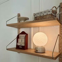 Vente en gros de lampe de table boule de verre d'ambiance rechargeable en pierre Led bar restaurant veilleuse