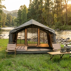 Stable Waterproof High Air Beam Outdoor Family Air <b>Tent</b> Carpas Para Camping Lujo Inflatable Camping <b>Tent</b> for 2-3 Person - Product Image 1