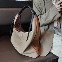 Grand sac fourre-tout tendance 2026 en cuir véritable souple pleine fleur, grande capacité, design rétro européen