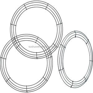 <span class=keywords><strong>18</strong></span> इंच सादे क्रिसमस दरवाजा माल्यार्पण हरी तार पुष्पांजलि फ्रेम घर की सजावट के लिए - Product Image 6