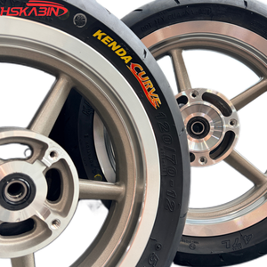 Nuovi Cerchi Cromati Argento Kenda da 12 Pollici, Pneumatici Anteriori e Posteriori per Moto, Consegna in 7 Giorni, Set Ruote per Yozma Tuttio RTR Heybike <span class=keywords><strong>Cemoto</strong></span> - Product Image 1