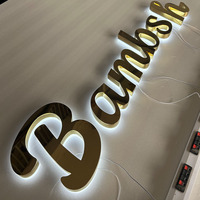 Lettres en relief LED personnalisées, étanches, rétroéclairées, signalétique lumineuse 3D pour vitrine de magasin