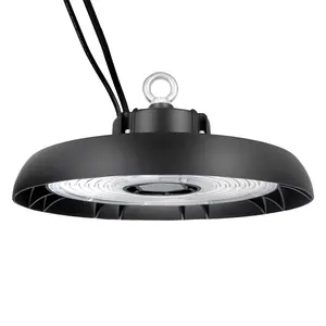 Lámpara Industrial UFO de alto lumen, accesorio de luz de bahía alta para almacén, puerto de avión, 150w, 200w, DLC Premium