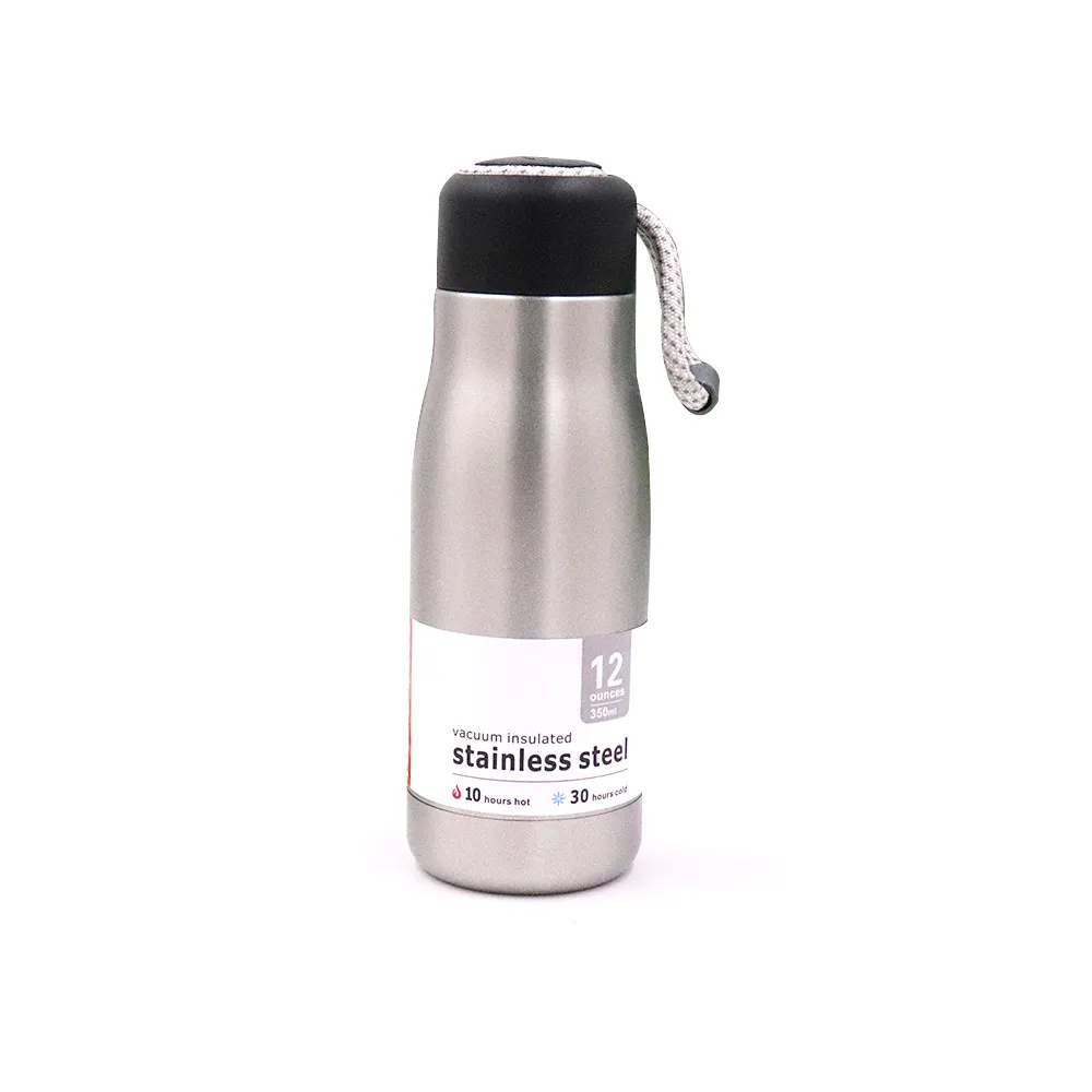 Thermos di vuoto Standard della copertura di vibrazione della bottiglia di acqua dell'acciaio inossidabile 304S di progettazione anti-movimento isolata Logo su ordinazione per gli sport all'aperto