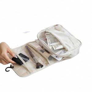 Hot Selling Custom Printing Logo & Design Polyester <b>Large</b> Capacity Mesh Pouch Hanging for Travel <b>Cosmetic</b> Makeup <b>Bag</b> Zipper - Product Image 5