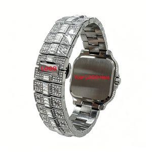 <span class=keywords><strong>Orologio</strong></span> <span class=keywords><strong>da</strong></span> <span class=keywords><strong>Polso</strong></span> <span class=keywords><strong>da</strong></span> Donna di Lusso con Strass, Quadrante Quadrato Dorato con Diamanti, Numeri Colorati, alla Moda, per Commercio all'Ingrosso - Product Image 3