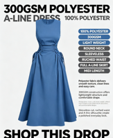 Robe longue trapèze sans manches en polyester lavé imprimé pour femme, taille élastique, style bohème décontracté, tenue d'été pour les vacances