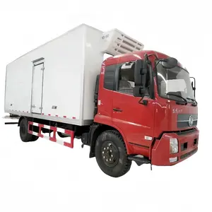 Dongfeng dondurucu vagon 5.6m frigorifik kutu kamyon deniz gıda depolama buzdolabı kamyonlar