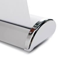 A4 Mini Table Bannière Rétractable Présentoir de Table Mini Retrousser Bannière