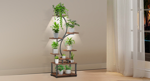 Hot bán hình cây 49 "hoa đứng 7 tầng thực vật kệ trưng bày với phát triển đèn cho Nhà Patio vườn - Product Image 5