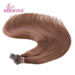 KSWIGS Extensiones de Cabello Humano Natural Negro con Puntas Nano, Sin Caída, Sin Enredos, Fácil Instalación para Estilistas Profesionales de Salón - Product Image 4