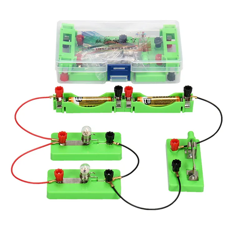 STEM Mainan Pembelajaran Fisik Anak-anak, Kit Pembelajaran Fisik Elektrik Sirkuit Dasar Mainan Kemampuan Pengajaran Genggam