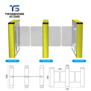 Torniquete de Puerta Automática con Motor Sin Escobillas de Funcionamiento Silencioso y Bajo Ruido, Acero Inoxidable 304, Protección IP68 para <span class=keywords><strong>Biblioteca</strong></span> - Product Image 3