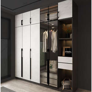 Poignées de porte d'armoire modernes en alliage d'aluminium noir pour cuisine, armoire, commode, salle de bain, salon, avec installation facile - Product Image 3