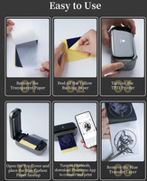 Printer stensil tato gigi biru TP31, Printer Mini saku, Printer Transfer tato termal untuk studio tato