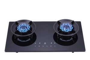 <span class=keywords><strong>Plaque</strong></span> de cuisson pliante à gaz en verre trempé à 2 brûleurs Brûleur pliable Cuisinière à gaz intégrée Double cuisinière Table de cuisson - Product Image 2