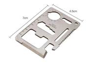 Multitool Outdoor Camping Survival Tool en acier inoxydable Pocket Credit Card Size Tool for Travel
