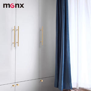 Monx Wholesale Wardrobe Drawer Cabinet Closet Handles Luxury Aluminum Alloy Gold <strong>Black</strong> Kitchen Furniture Hardware <strong>Door</strong> Handle - Product Image 2
