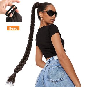 Màu Sắc Khác Nhau Đèn Lồng Bong Bóng Đuôi Cá Bím Tóc Đuôi Ngựa Cho Phụ Nữ Dây Kéo Phụ Kiện Tóc Thời Trang Tổng Hợp Ponytails - Product Image 3