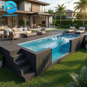 <span class=keywords><strong>Piscine</strong></span> familiale surélevée en fibre de verre de 20 pieds, personnalisée, <span class=keywords><strong>pour</strong></span> jardin, <span class=keywords><strong>piscine</strong></span> extérieure préfabriquée en conteneur maritime de 40 pieds - Product Image 5
