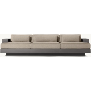 Muebles de aluminio para exteriores, juego de sofás moderno para jardín, juego de sofás con estructura de aluminio para patio de hotel - Product Image 3