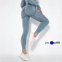 Mallas personalizadas para gimnasio para mujer, pantalones de Yoga transpirables, de cintura alta, realce de trasero, Color sólido